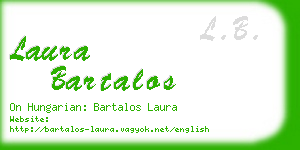 laura bartalos business card